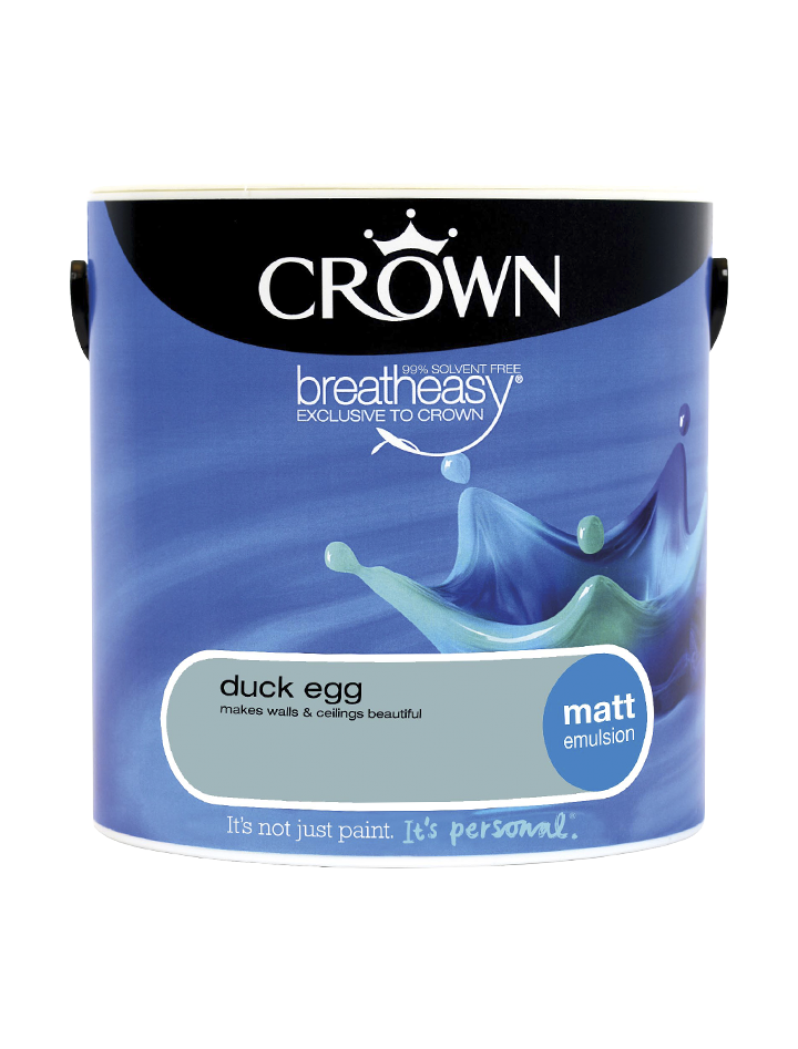 Duck Egg Matt Standard Emulsion Crown Paints